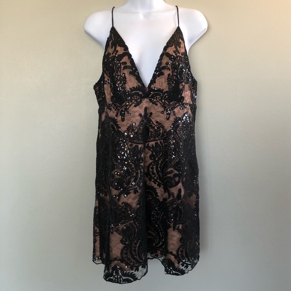 Free People Night Shimmers Sequin Mini Dress NWT - Picture 5 of 9